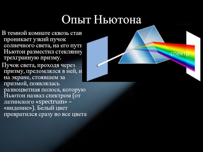 На какой из схем правильно представлен ход лучей при разложении пучка белого света стеклянной призмы