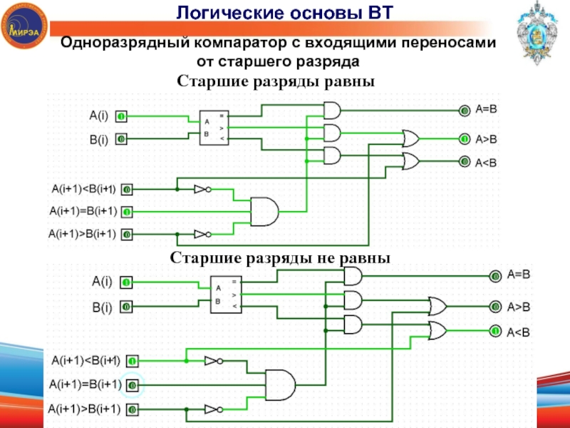 Компаратор логическая схема