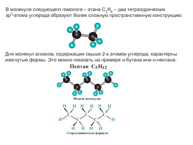 Атомы углерода всегда. Пространственное строение молекулы этана. Молекулярная структура этана. Структура этана. Строение этана в пространстве.