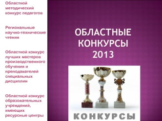 Областные конкурсы2013