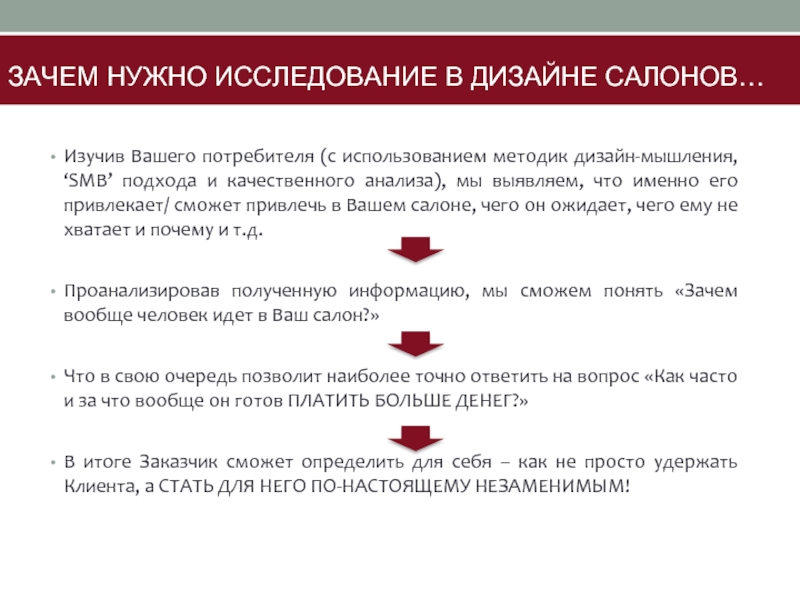 Исследовать нужно. Зачем нужны исследования. Как увеличить поток клиентов в салоне красоты.