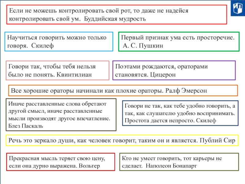 Если не можешь контролировать свой рот, то даже не надейся контролировать свой ум. Буддийская мудрость Первый