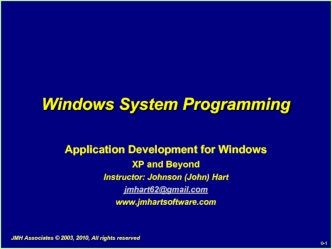 Windows System Programming