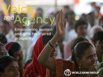 Empowering women 
and girls for shared
prosperity