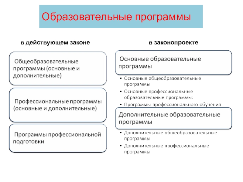 Образовательные программы бывают