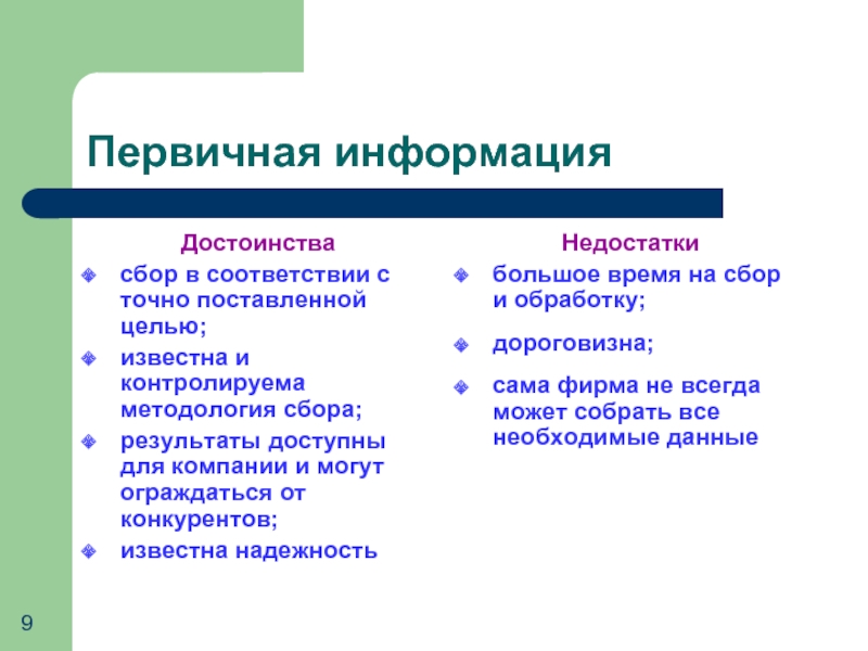 Преимущество информация. Достоинства вторичной информации. Первичная и вторичная информация. Первичная информация это. Достоинства и недостатки вторичной информации.