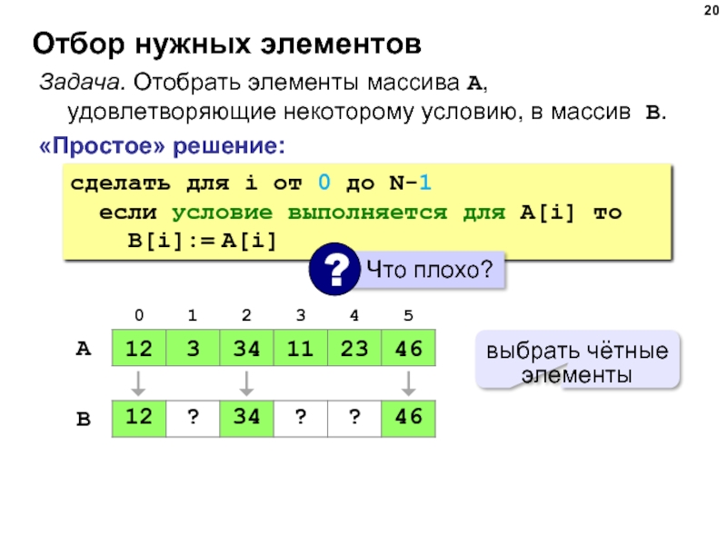 Массивы в программировании презентация