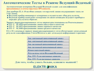 Автоматические Тесты в Режиме Ведущий-Ведомый