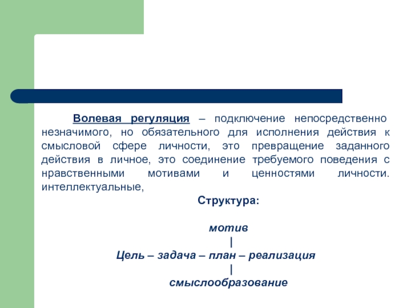 Волевая сфера. Структура волевой регуляции поведения. Волевая регуляция поведения и деятельности. Волевая регуляция деятельности человека. Волевая регуляция личности.