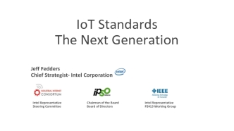 IoT StandardsThe Next Generation