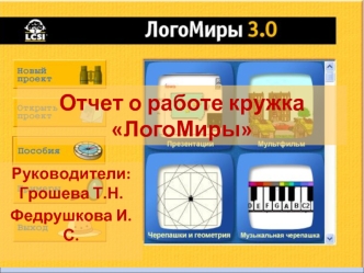 Отчет о работе кружка ЛогоМиры