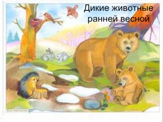 Дикие животные ранней весной