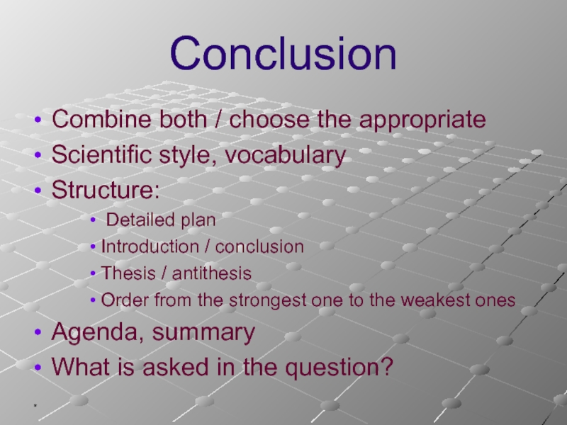 What is the Scientific Style. Introduction conclusion. Genres of Scientific Style. Visual method презентация.