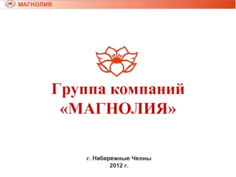 Группа компаний 
МАГНОЛИЯ