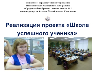 Реализация проекта Школа успешного ученика
