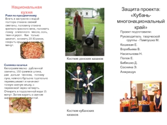 Защита проекта: Кубань- многонациональный край
