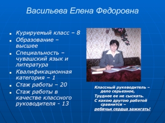 Васильева Елена Федоровна