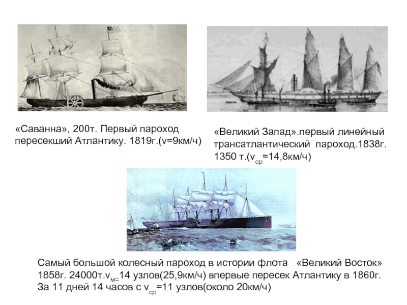 Пароход восток. Пароход Саванна 1819. Пароход 19 века через Атлантику. Первые паровые корабли. Первый пароход Саванна.