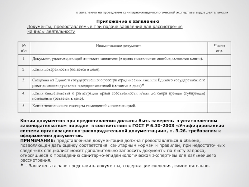 Образец заявления на проведение санитарно эпидемиологической экспертизы в целях лицензирования