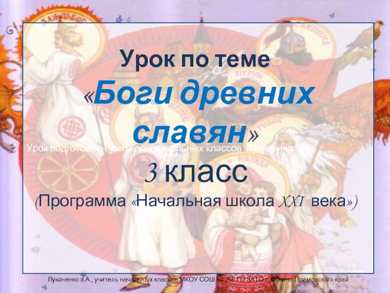 Как рождались имена 3 класс школа 21 века презентация