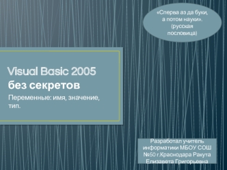 Visual Basic 2005 без секретов