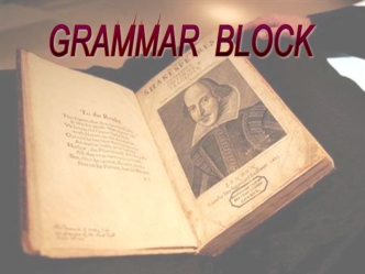 GRAMMAR  BLOCK