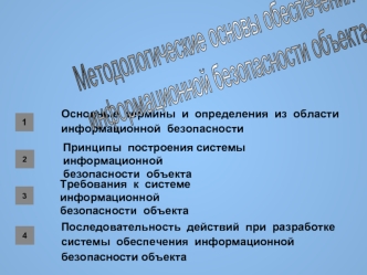 Методологические основы обеспечения информационной безопасности объекта