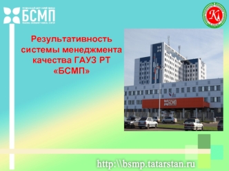 Результативность 
системы менеджмента качества ГАУЗ РТ БСМП