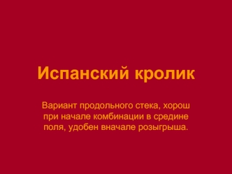 Испанский кролик