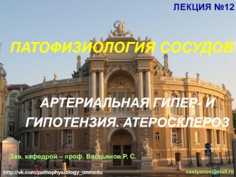 Артериальная гипер- и гипотензия. Атеросклероз