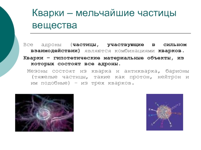 2 частица вещества. Элементарные частицы кварки. Кварк состоит из. Кварки это в физике. Адроны кварки.