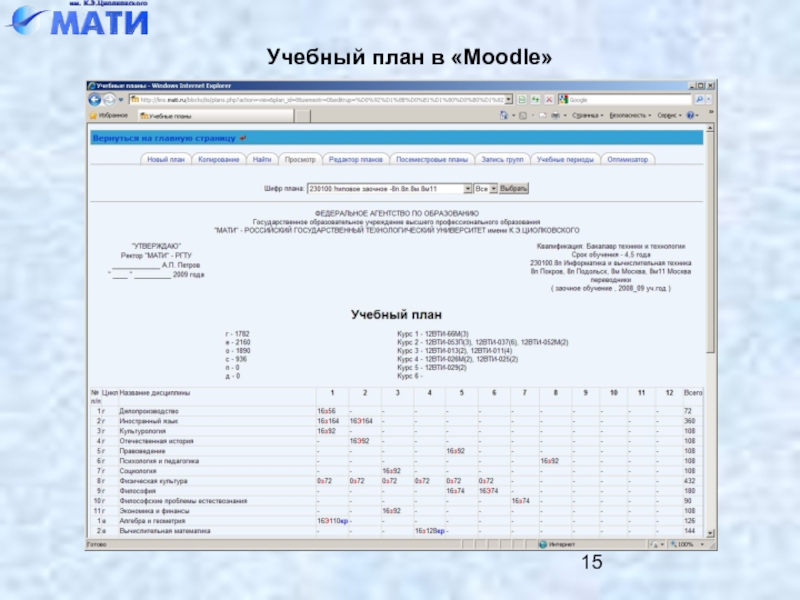 Рггму мудл. Учебный план в Moodle. Учебный блок план. Шаблоны учебного плана Moodle. Как импортировать учебный план в РПД.