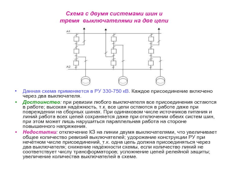 Класс напряжения ру на котором применяется схема 4 3