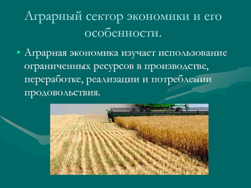Аграрные страны особенности экономики