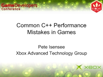 Common C++ Performance Mistakes in Games