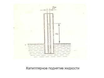 Капиллярное поднятие жидкости