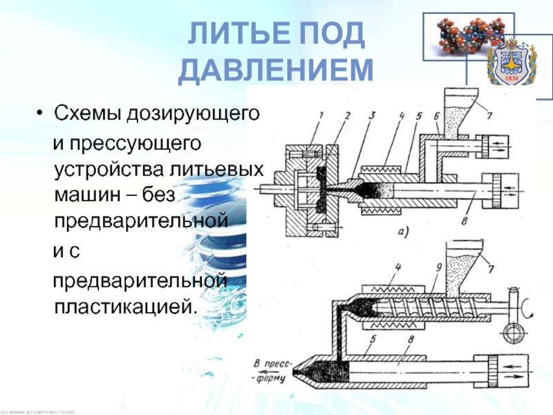 Опишите устройство и принцип действия по схеме литьевой машины и термопластавтомата