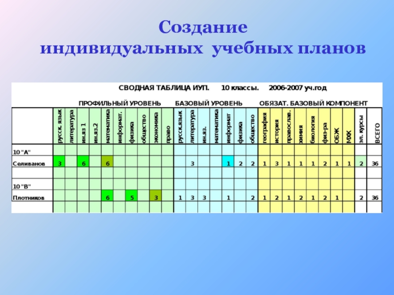 Что такое индивидуальный учебный план в школе