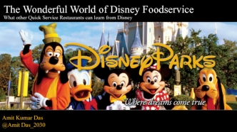 The Wonderful World of Disney Foodservice