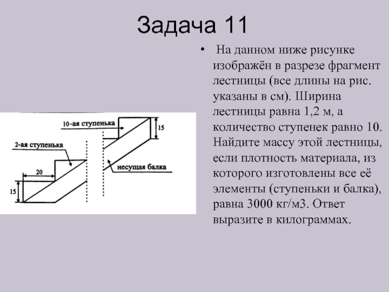 Часть лестницы покрасили в темный цвет как показано на рисунке 40