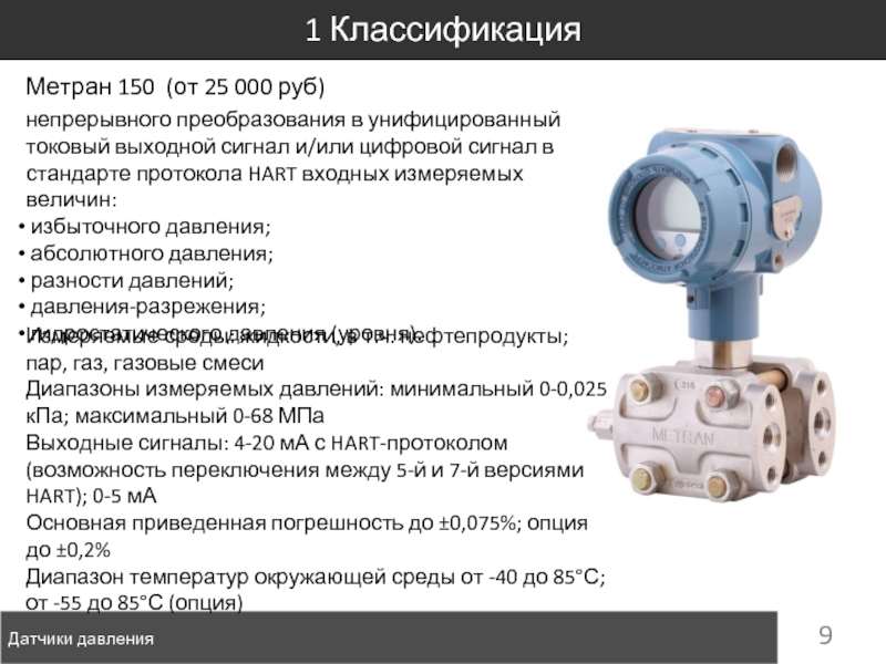 Схема поверки метран 150