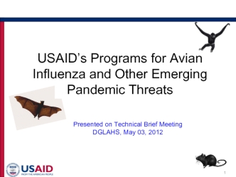 USAID’s Programs for Avian Influenza and Other Emerging. Pandemic Threats