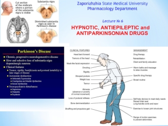 Hypnotic, antiepileptic and antiparkinsonian drugs
