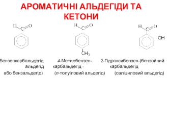 Ароматичні альдегіди та кетони