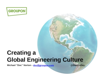 Creating aGlobal Engineering Culture
