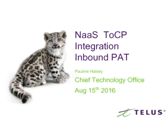 NaaS ToCP Integration Inbound PAT