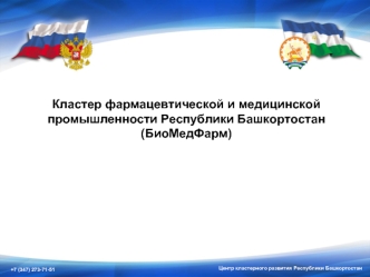 Кластер фармацевтической и медицинской промышленности Республики Башкортостан (БиоМедФарм)