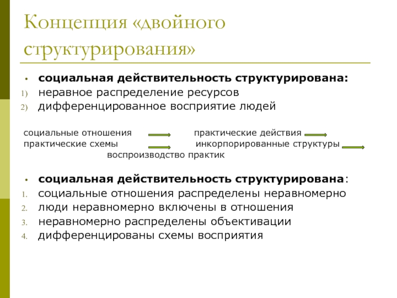 Формы социальной реальности