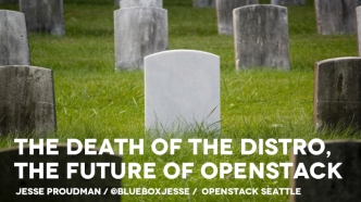 Distros are Dead, The Future of OpenStack
