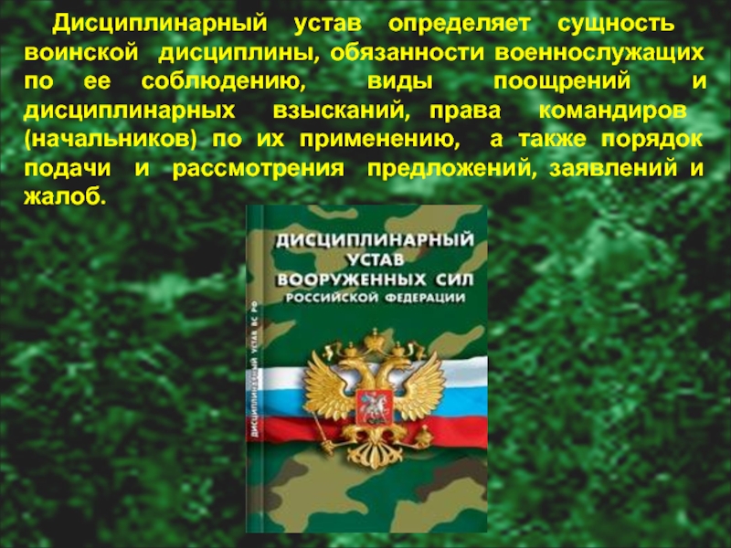 Презентация на тему права и ответственность военнослужащих